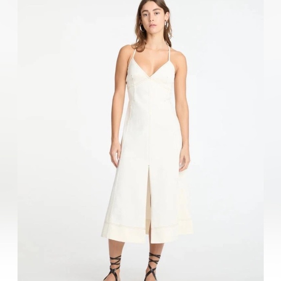 Tanya Taylor Dresses & Skirts - Tanya Taylor ivory denim Hendrix dress